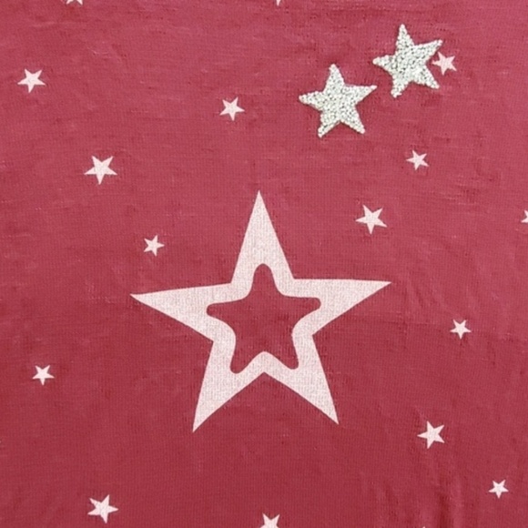 🚨🚨3/$25 SALE🚨🚨•ONLY 1 LEFT!•Burgundy sweater w/star motif•NWT - Picture 7 of 10